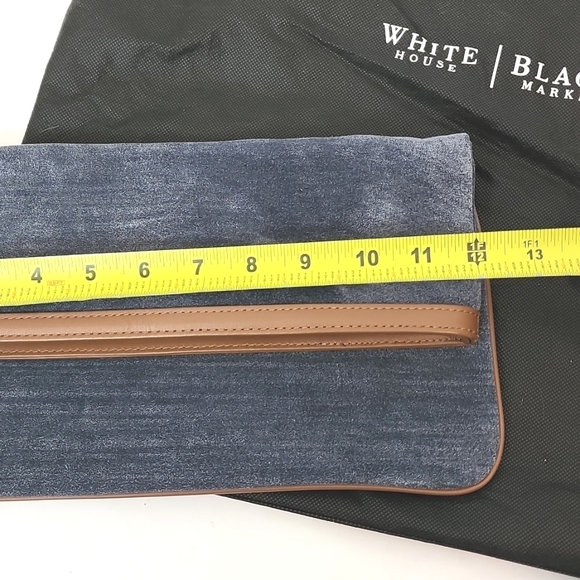 NWOT suede leather wristlet, White House Black Market - Picture 2 of 8